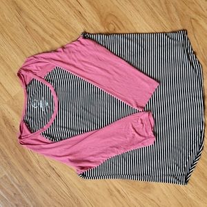 Comfortable 3/4 sleeve t-shirt